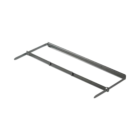 Officemate Two-Prong File Fastener Base and Compressor Sets, 3.5" Capacity, 8.5" Center to Center, Silver, 50PK OIC99860
